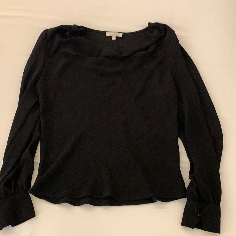 Blousology Black Long Sleeve Blouse